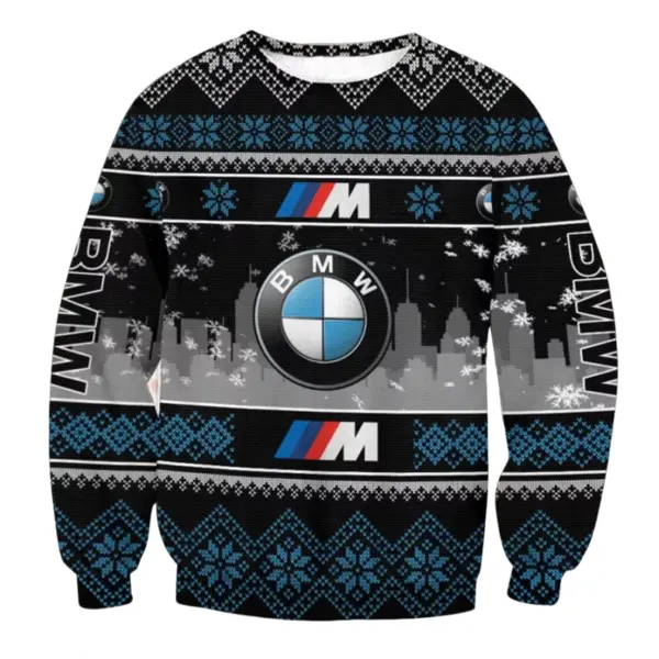 Unisex Car Racing Print Crew Neck Ugly Christmas Sweatshirt Only $27.99 - Cotosen.com 