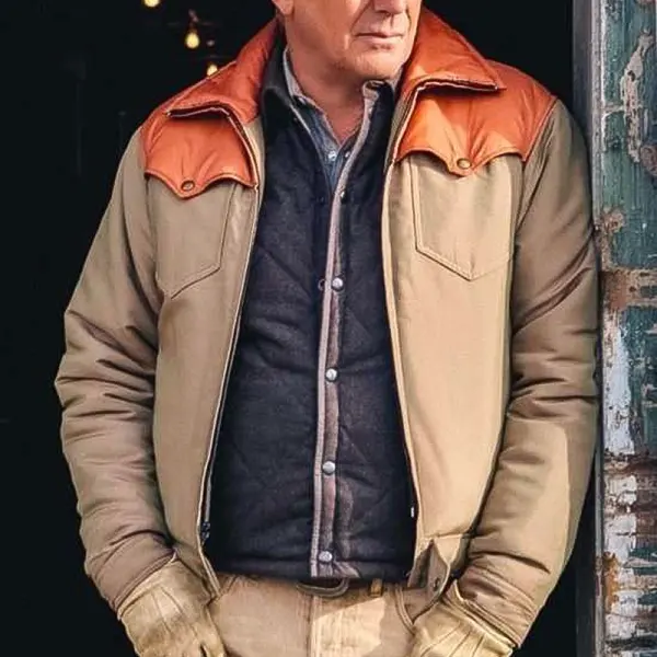 Yellowstone John Dutton Cotton Jacket - Cotosen.com 