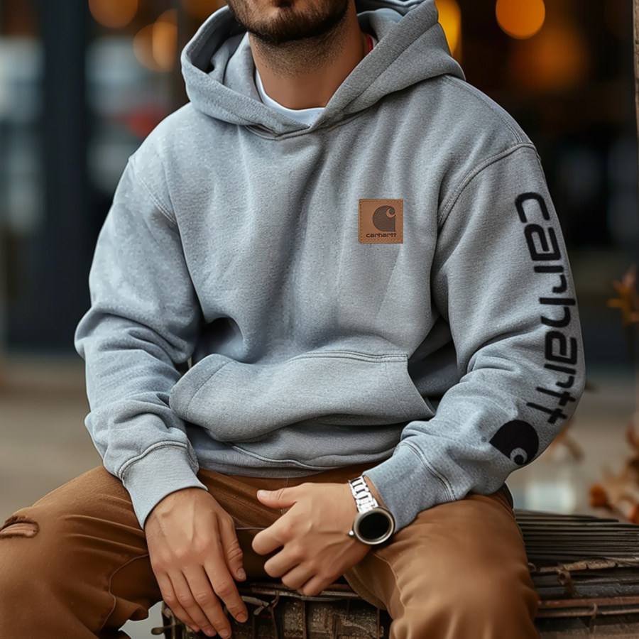

Vintage Surf Print Hoodie