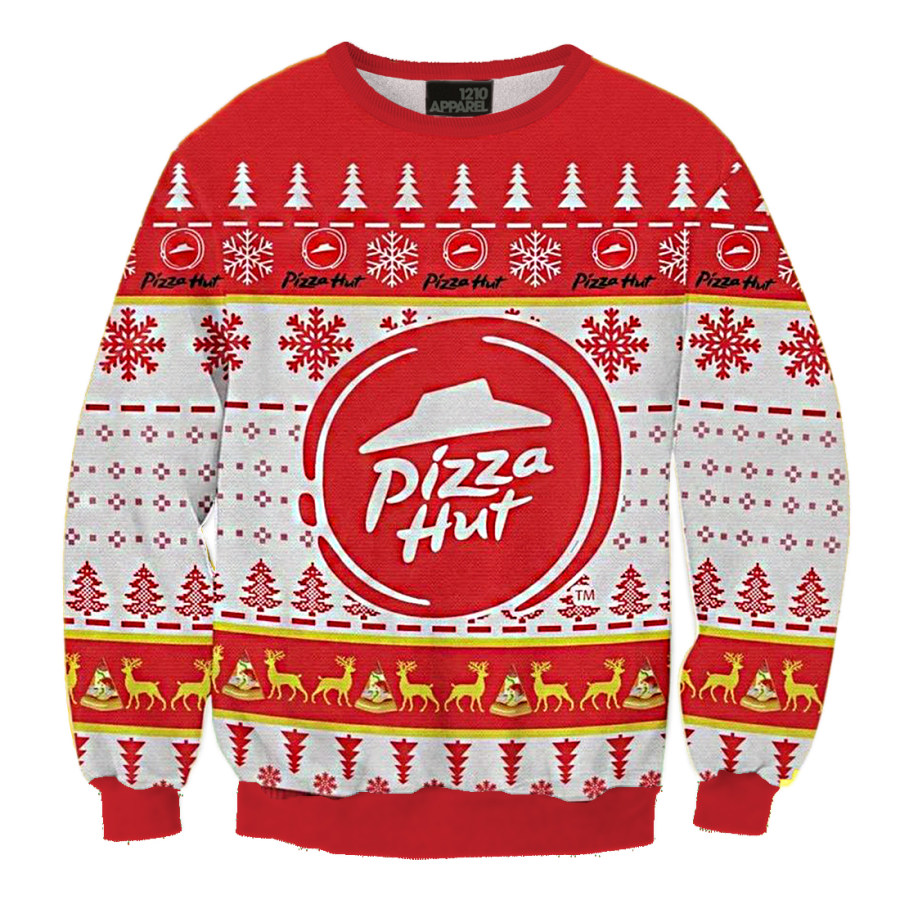 

Unisex Best Junk Food Print Casual Christmas Ugly Sweater