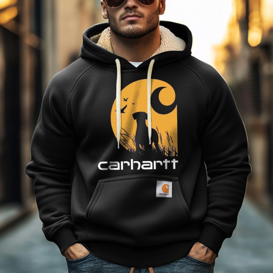 

Men's Vintage Hunting Outdoor Polar Fleece Hoodie