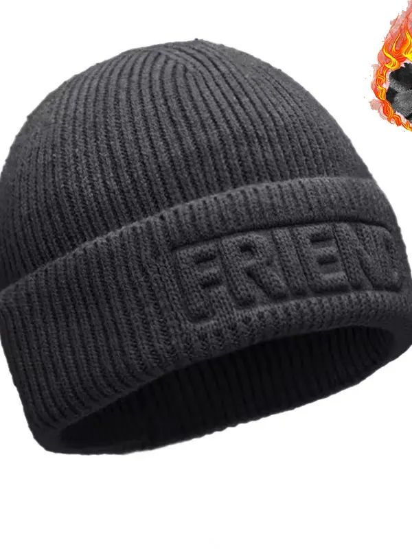 Men's Knitted Jacquard Thickened Warm Ear Protection Hat - Simplyion.com 