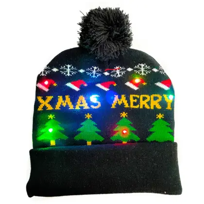 Christmas LED Flashing Lights Christmas Hat