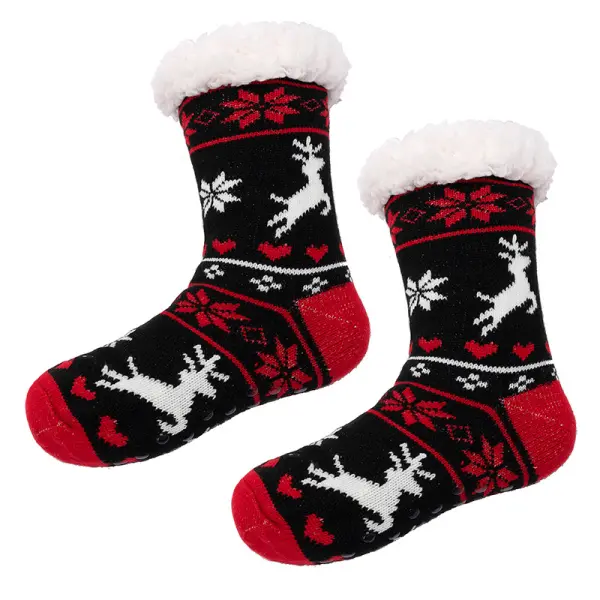 Unisex Christmas Warm Non-slip Carpet Socks - Keymimi.com 