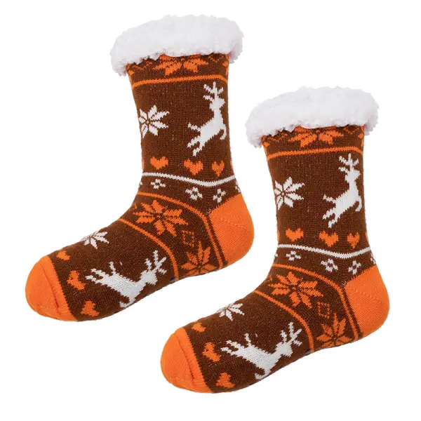 Unisex Christmas Warm Non-slip Home Carpet Socks - Bustalent.com 