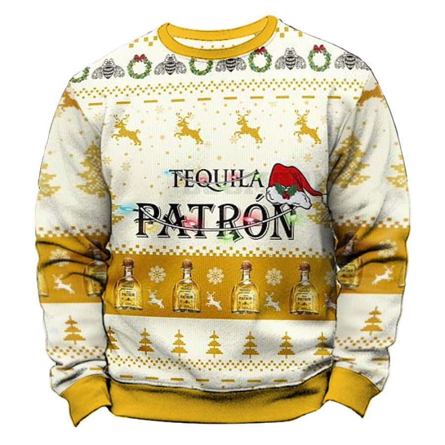 

Tequila Patron Ugly Christmas Ginger Sweater