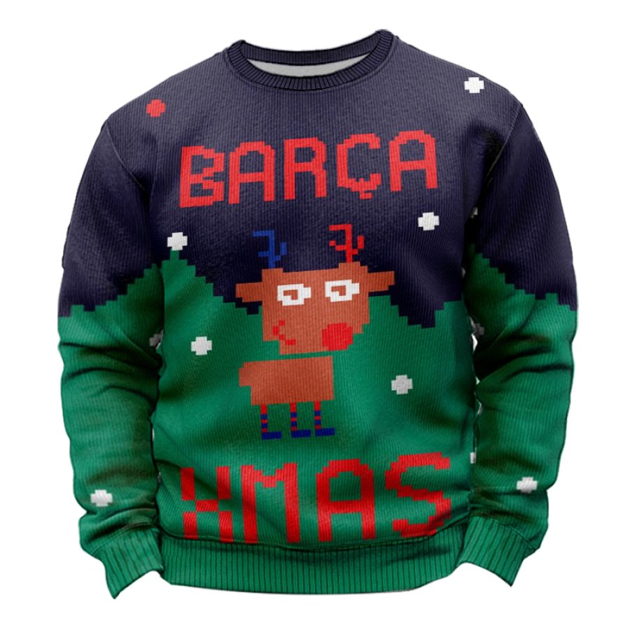 

FC Barcelona Xmax Day Christmas Ugly Sweatshirts