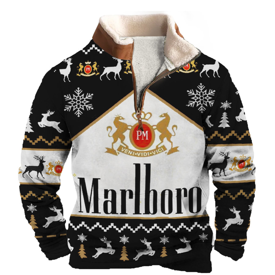 

Men's Christmas Racing Print Polo Shirt