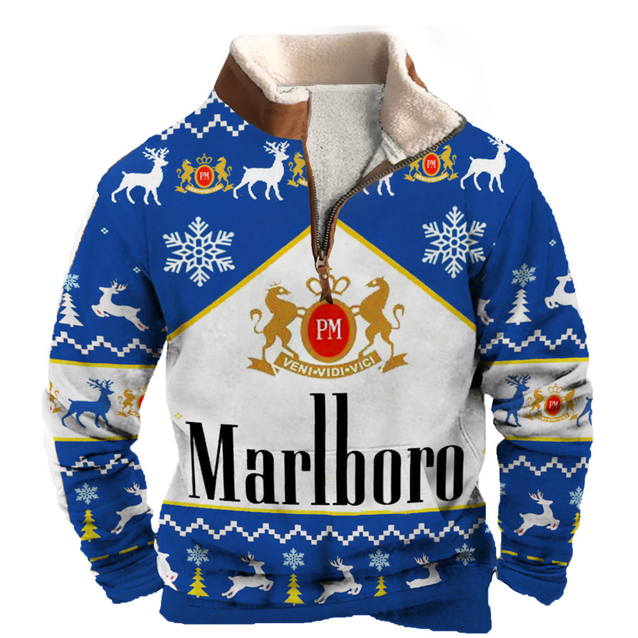 

Men's Christmas Racing Print Casual Polo Shirt