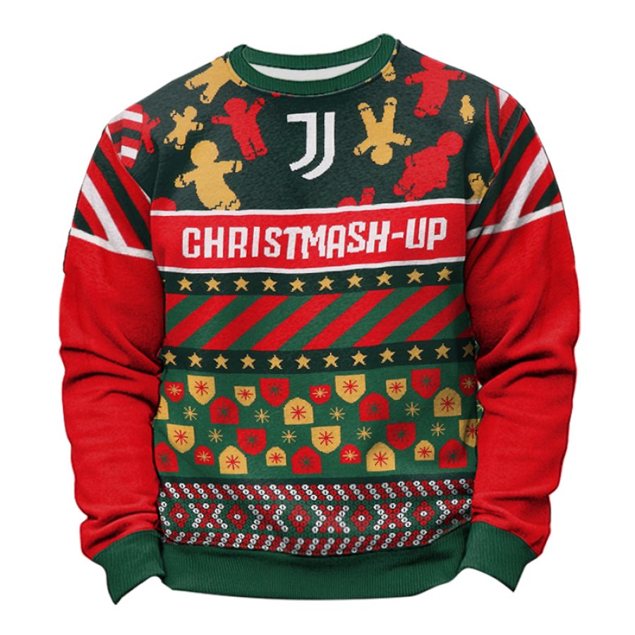 

Juventus Football Club Red Green Christmas Ugly Sweatshirts