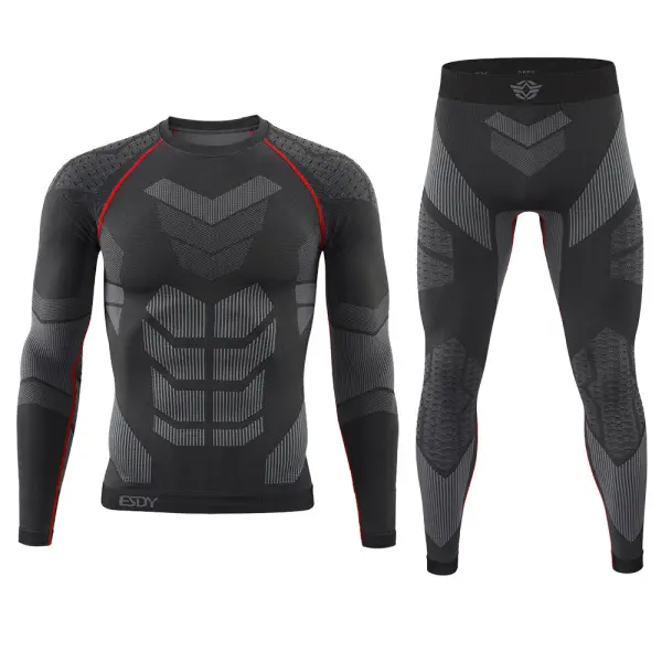 Men's Warm Cycling Skiing Quick Drying Functional Underwear Set 2-piece Set - Trisunshine.com 
