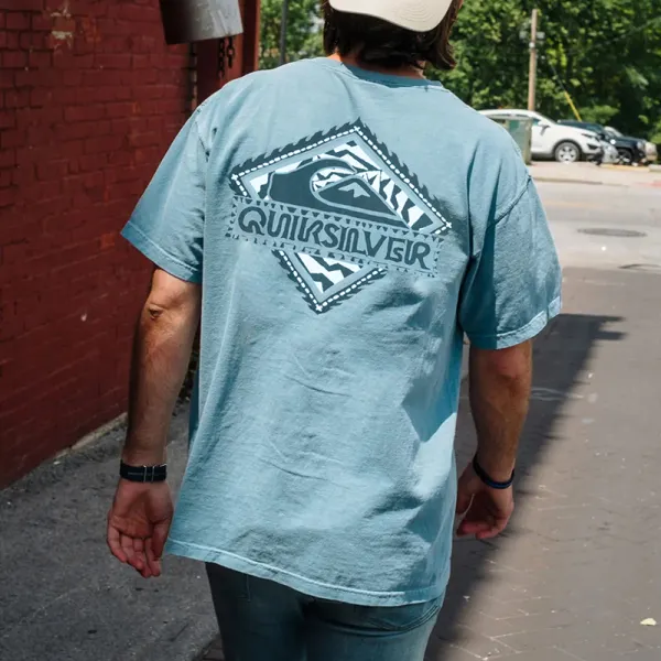 Men's Loose Printed Oversized T-shirt - Ootdyouth.com 
