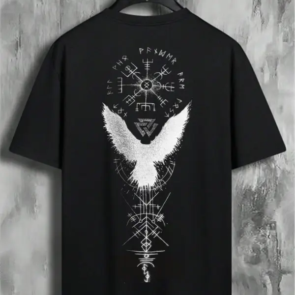 Valkyrie Vintage Spell Raven Totem T-Shirt - Trissla.com 