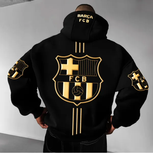 Unisex Oversized Football Team Streetwear Hoodie - Spiretime.com 