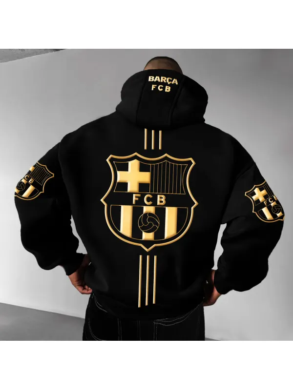 Unisex Oversized Football Team Streetwear Hoodie - Ootdmw.com 