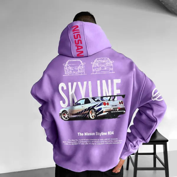 Oversized Car Graphic Unisex Hoodie - Spiretime.com 