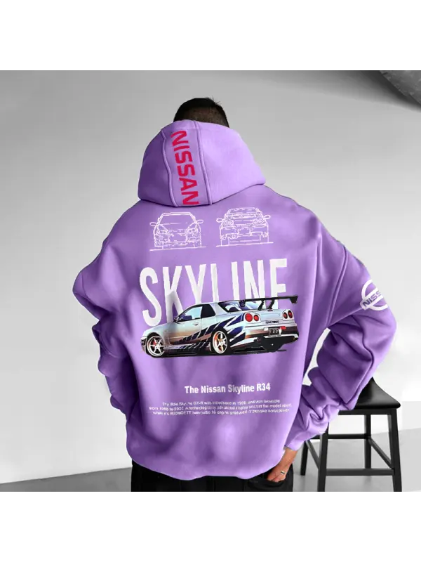 Oversized Car Graphic Unisex Hoodie - Anrider.com 