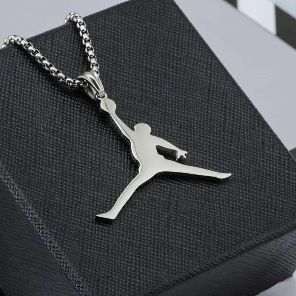 Basketball Hip-Hop Trendy Sports Titanium Steel Necklace - Cotosen.com 