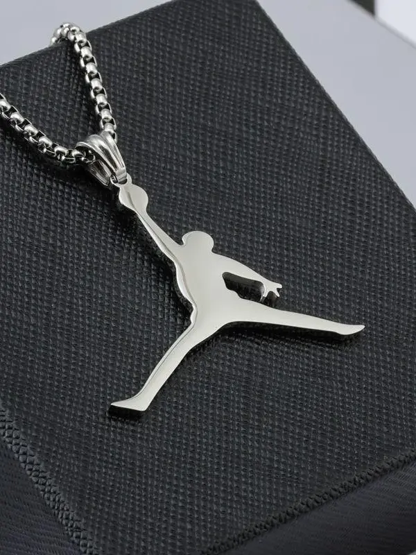 Basketball Hip-Hop Trendy Sports Titanium Steel Necklace - Menbarn.com 