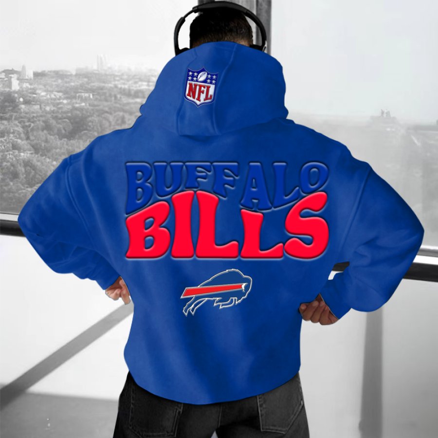 

Unisex Buffalo Bills Football American Foam Oversize Print Hoodie