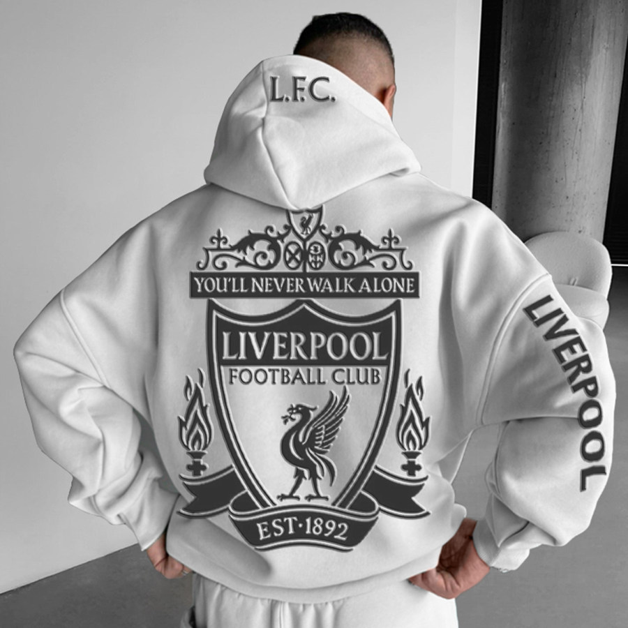 

Stylish Team Print Liverpool Hoodie