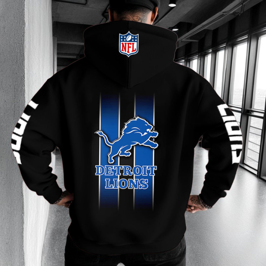 

Men's Vintage Detroit Lions NFL Football Oversized Hoodie