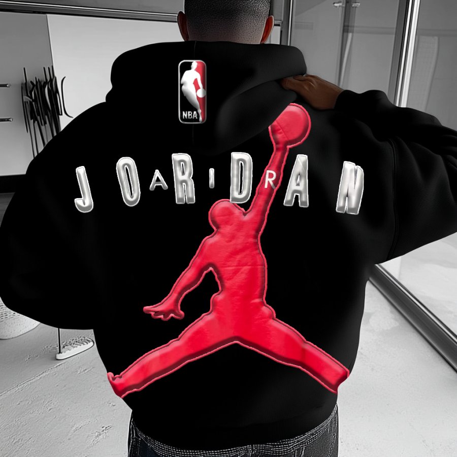 

Unisex Jumpman Foam Printed Casual Hoodie
