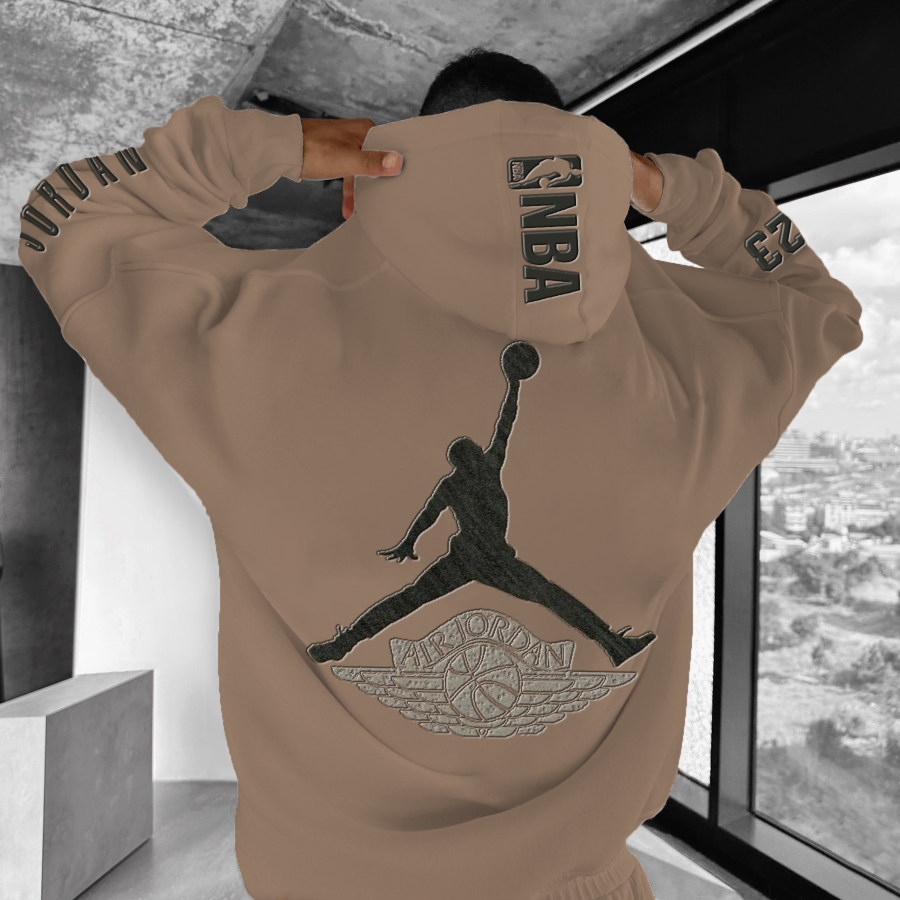 

Unisex Basketball Game Stars Sports Fitness Printed Casual Autumn And Winter Oversized Hoodies