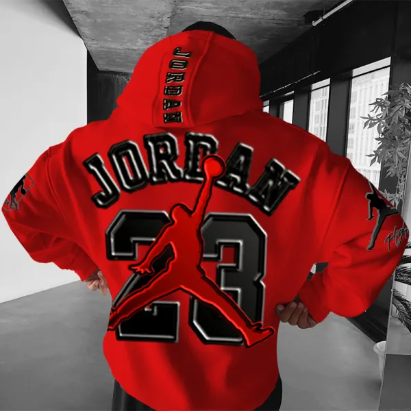Oversized Unisex Basketball Print Hoodie - Spiretime.com 