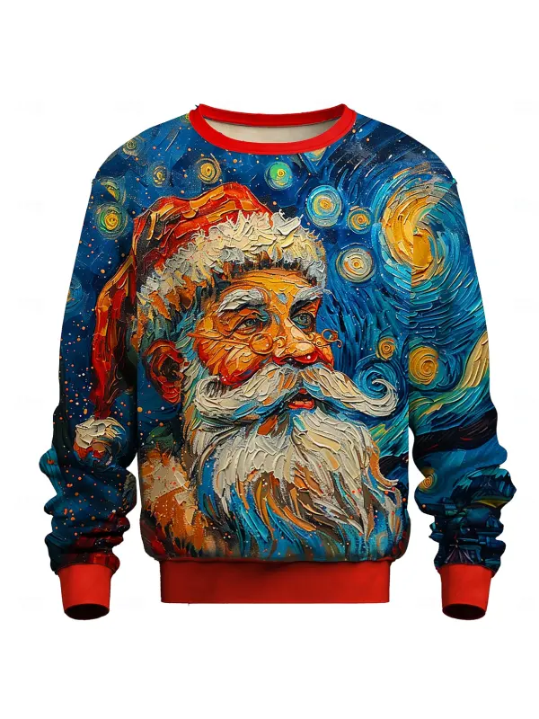 Men's Merry Christmas 3D Print Vacation Going Out Fall Winter Designer Sweatshirt - Anrider.com 