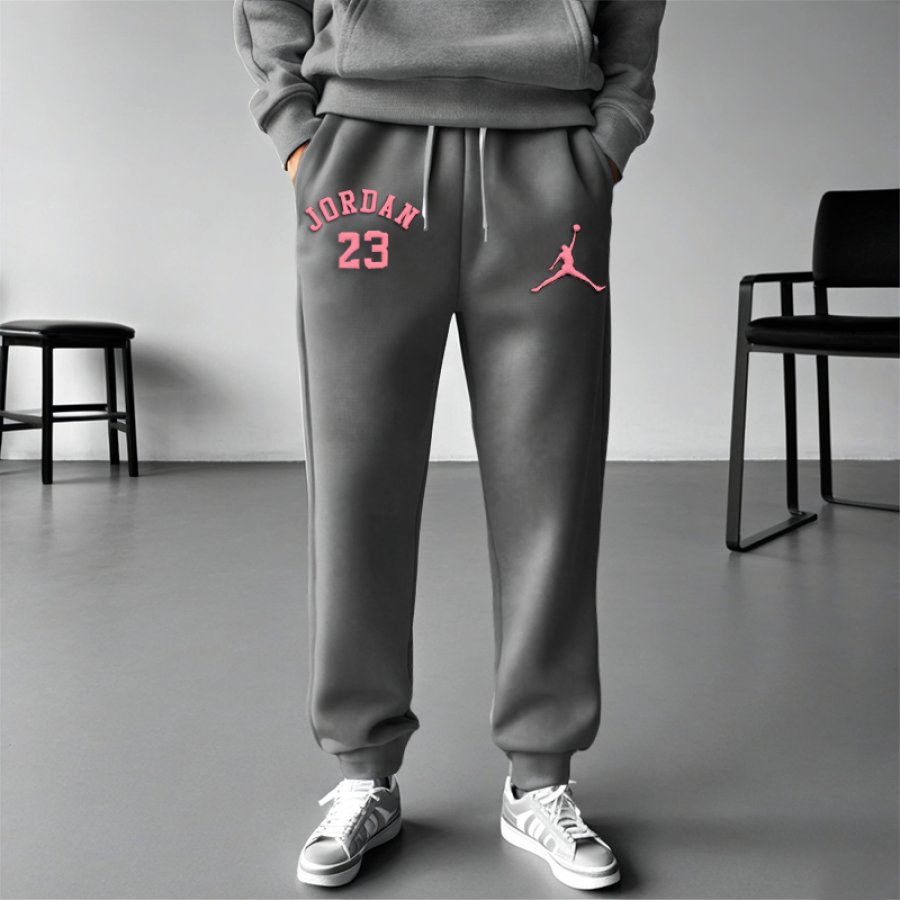 

Unisex Jumpman Printed Casual Grey Sweatpants