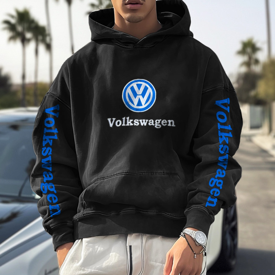 

Unisex Vintage Casual Racing Brand Embroidered Hoodie