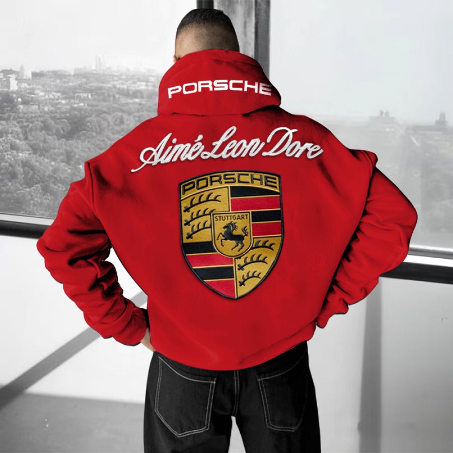 

Unisex Racing Printed Embroidered Hoodie