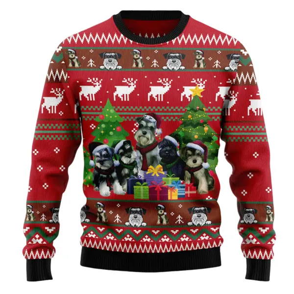 Unisex Christmas Story Print Crew Neck Ugly Christmas Gift Sweatshirt - Wayrates.com 