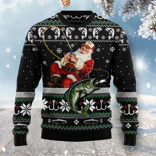 Unisex Christmas Story Print Crew Neck Ugly Christmas Gift Sweatshirt - Wayrates.com 