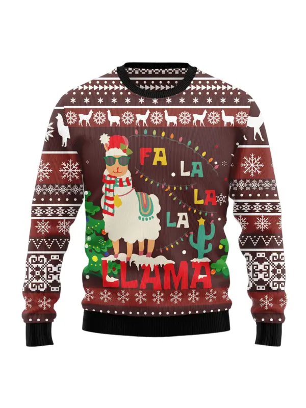 Unisex Christmas Story Print Crew Neck Ugly Christmas Gift Sweatshirt - Ootdmw.com 