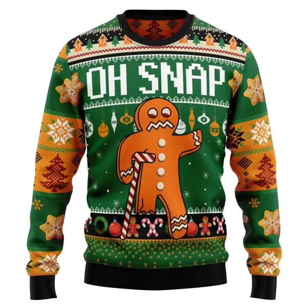 Unisex Christmas Story Print Crew Neck Ugly Christmas Gift Sweatshirt - Wayrates.com 