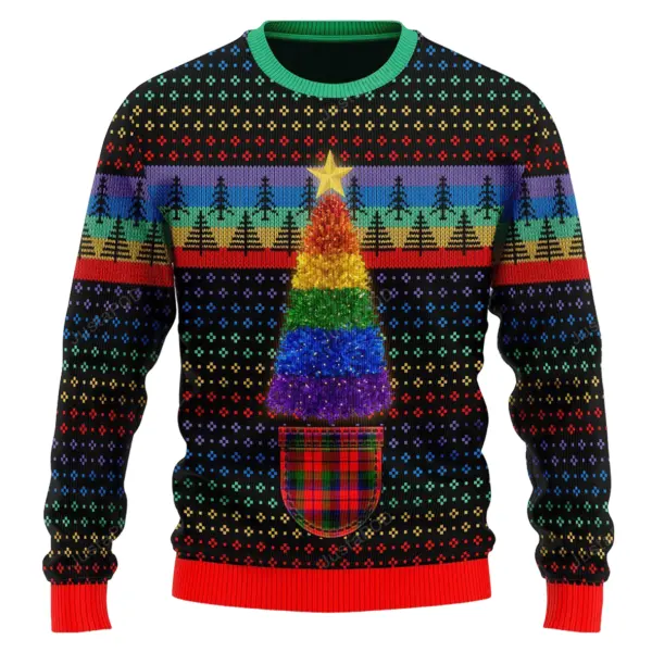 Unisex Christmas Story Print Crew Neck Ugly Christmas Gift Sweatshirt - Wayrates.com 