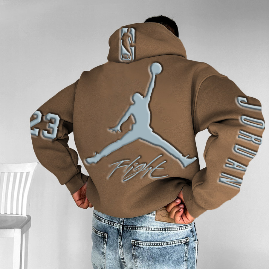 

Unisex Basketball Game Stars Sports Fitness Printed Casual Autumn And Winter Oversized Hoodies