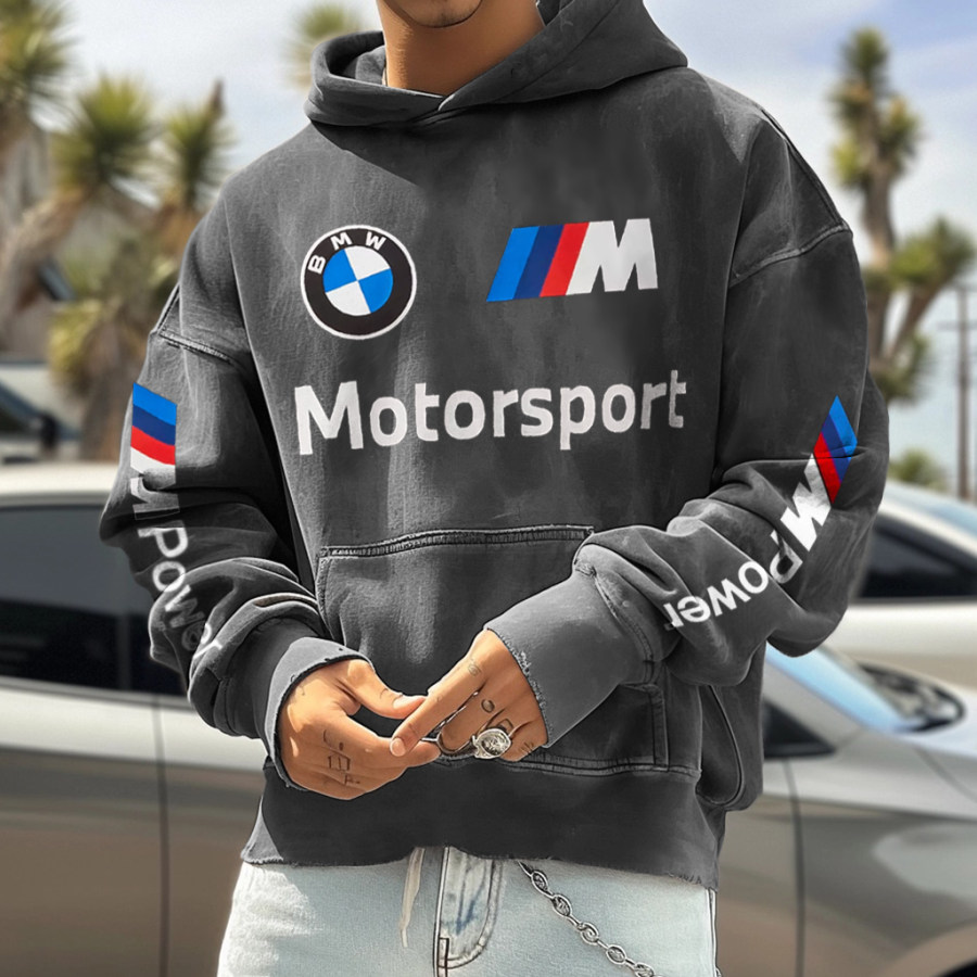 

Unisex Vintage BMW Racing Casual Motorsport Hoodie