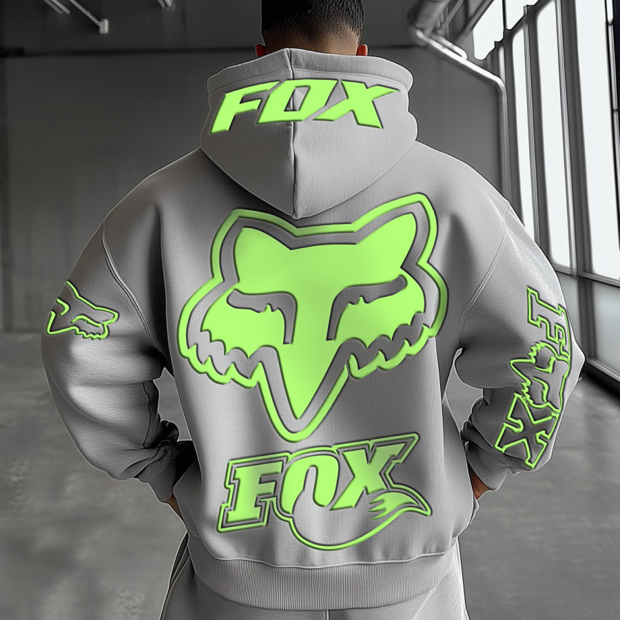 

Men's Racing Print Splicing Hoodies