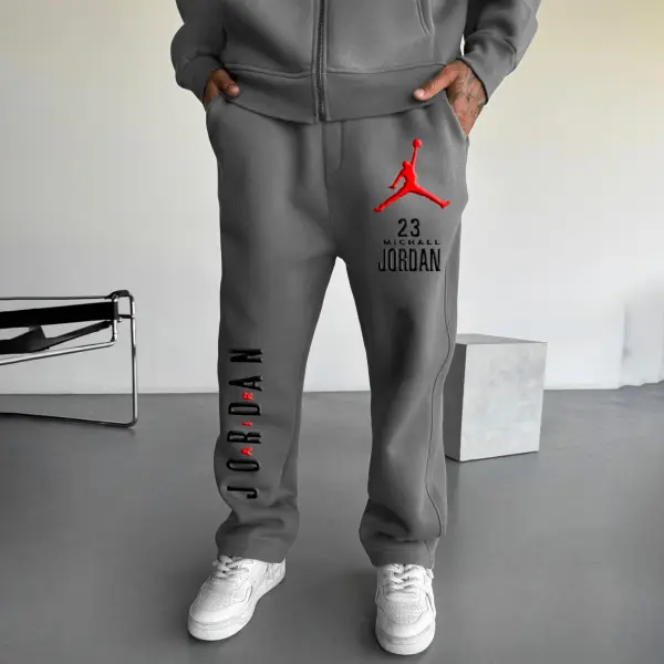 Men's Vintage Basketball Print Casual Outdoor Sweatpants Only $21.99 - Cotosen.com 