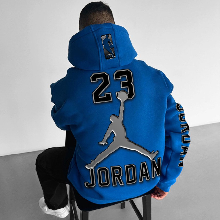 

Unisex Basketball Print Casual Oversized Hoodie
