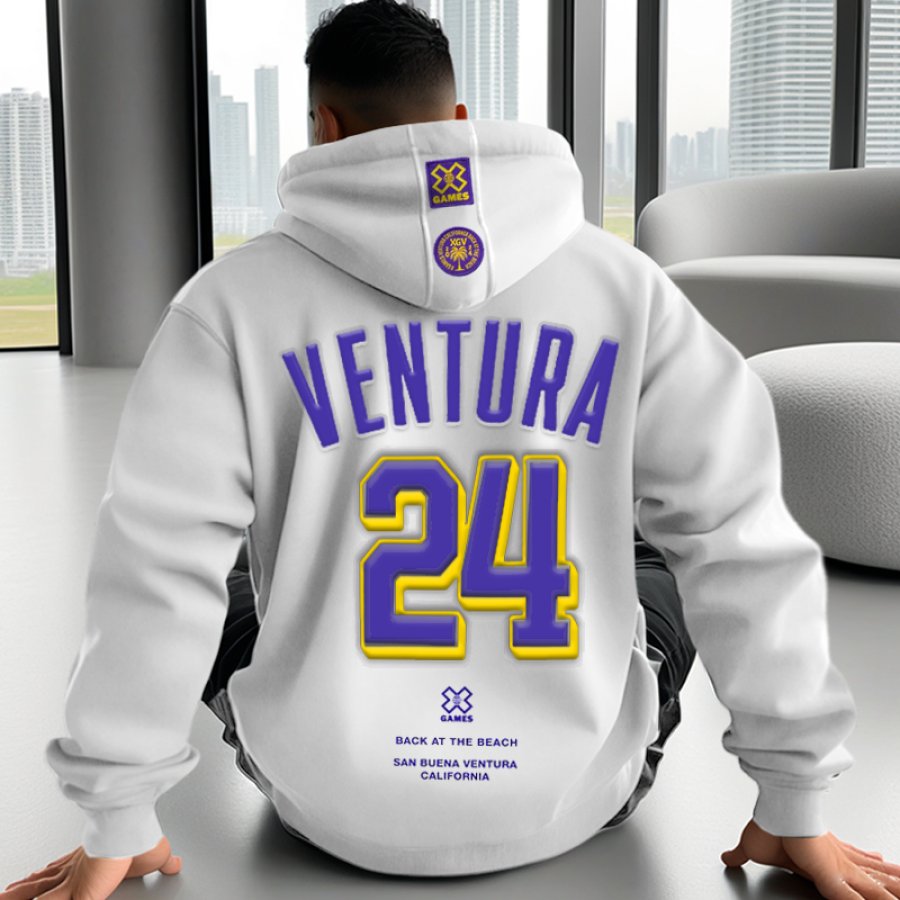 

Men's Ventura Basketball Jersey Vintage X Games 3D Print Oversized Hoodie