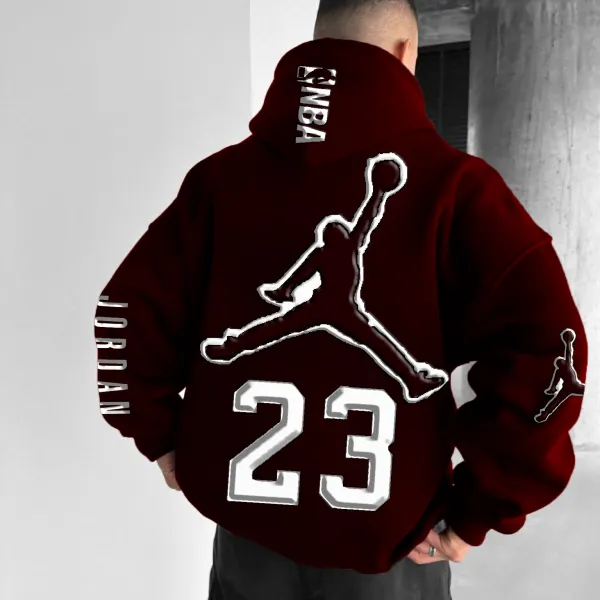 Unisex Basketball Game Stars Sports Fitness Printed Casual Autumn And Winter Oversized Hoodies - Spiretime.com 