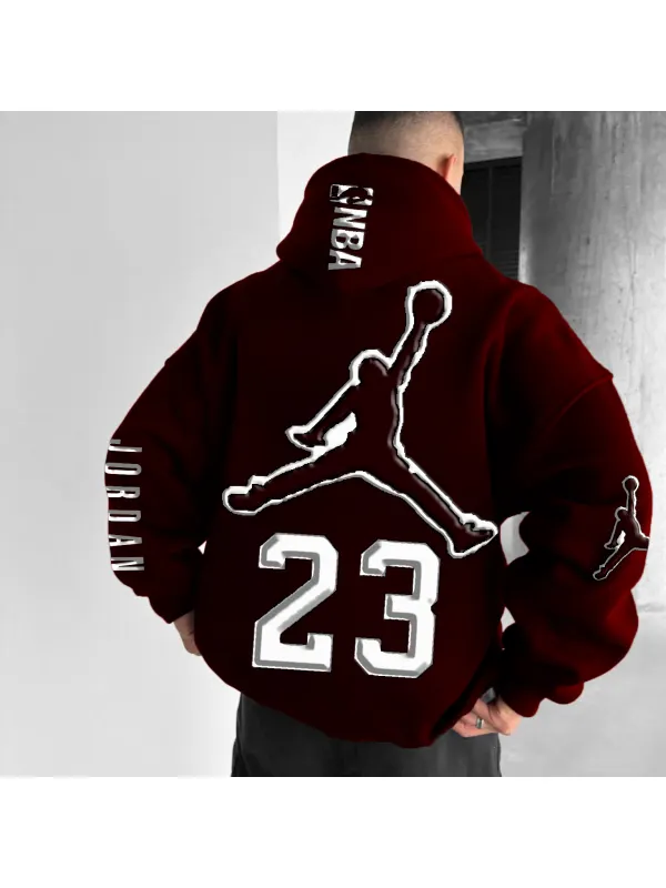 Unisex Basketball Game Stars Sports Fitness Printed Casual Autumn And Winter Oversized Hoodies - Frontiercool.com 
