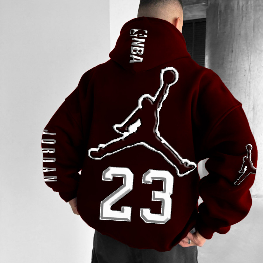 

Unisex Basketball Game Stars Sports Fitness Printed Casual Autumn And Winter Oversized Hoodies