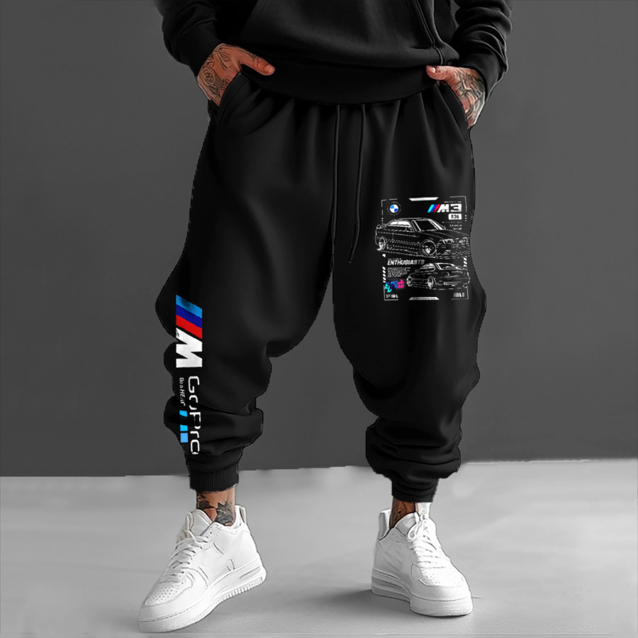

Unisex Racing Team Printed Loose Harem Pants