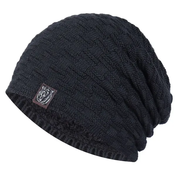 Men's Outdoor Skiing Cashmere Thick Wool Hat Knitted Hat - Trisunshine.com 