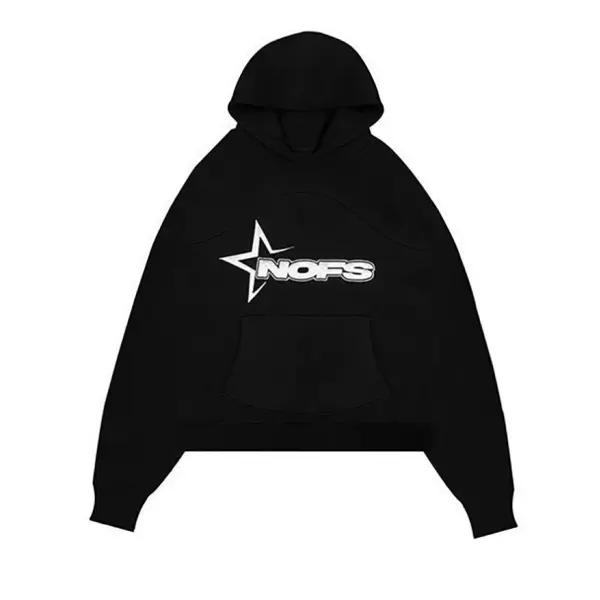 Retro Aesthetic Hipster Letter Print Loose Sweatshirt Y2K Hip Hop Streetwear - Trissla.com 